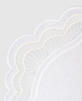 Truffle Bee Белый столовый коврик Oyster из льна LP01C1S7