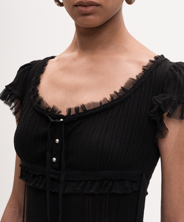 Ann Demeulemeester Черный комбинезон Eila B0013949FA736 изображение 5