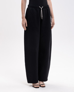 Alexander Wang Черные спортивные брюки с кристаллами 1CC2264040