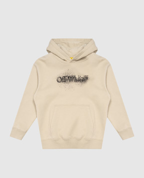 Off-White Детские худи цвета хаки Spray Arrow 44BBB001F26F00C