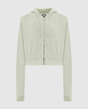 Sporty & Rich Зеленая велюровая спортивная куртка Juicy CA046716689GR33