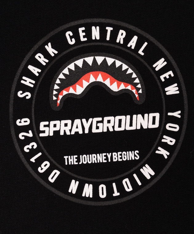 Sprayground Детские черные джоггеры с принтом логотипа SPY1489GBLK изображение 3
