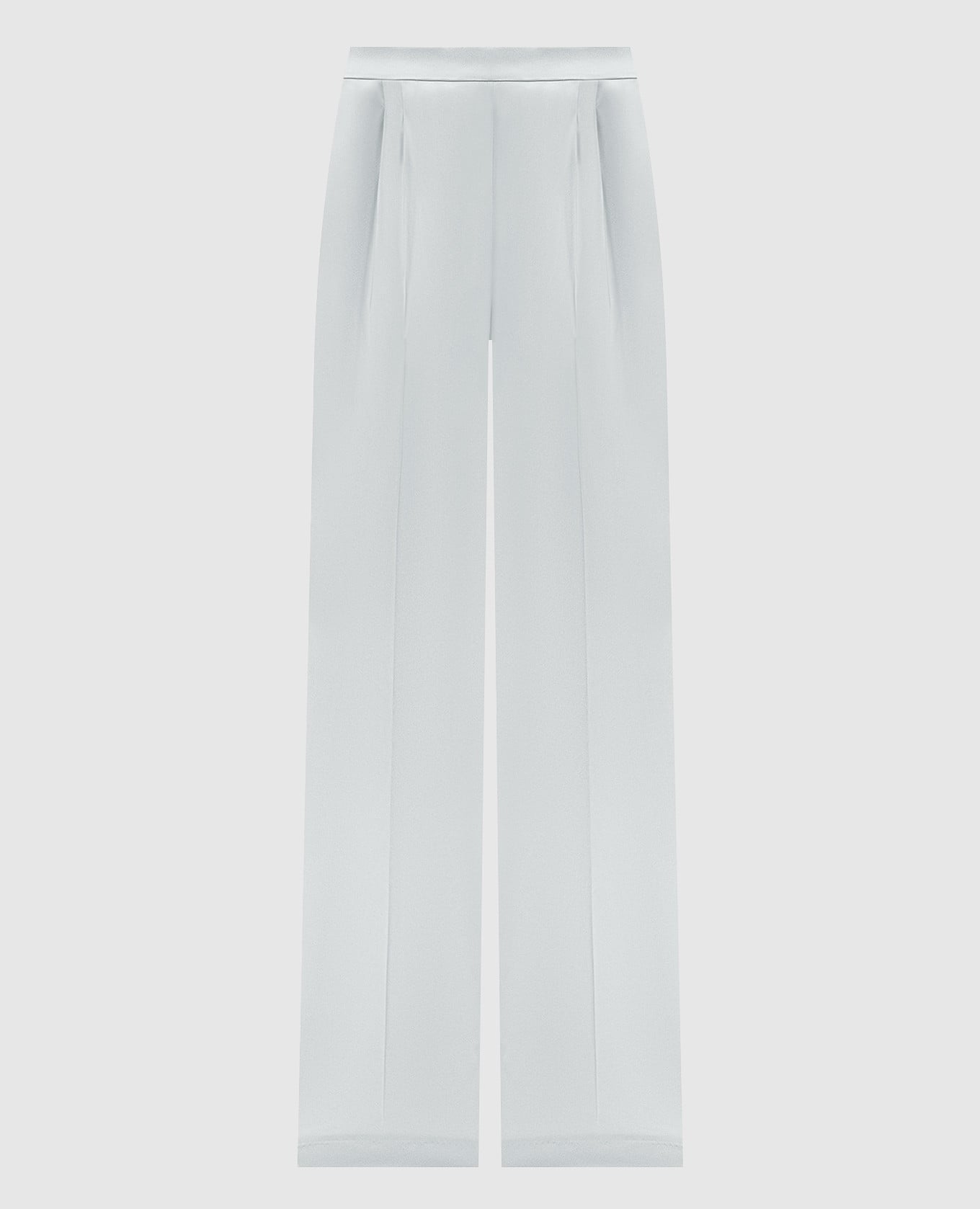 Голубые брюки прямого кроя