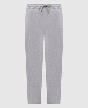Brunello Cucinelli Сірі спортивні штани з бавовни MW8633243G