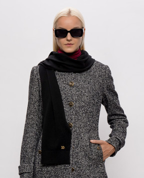 Dolce&Gabbana Черный шарф из кашемира FXR30TJBW2L