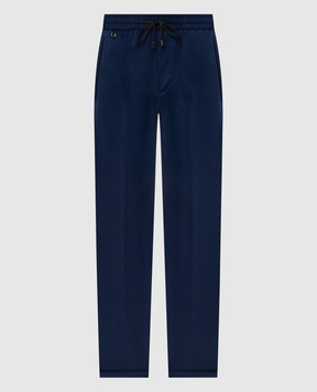 Stefano Ricci Сині штани з вовни M1T6100160MA0033