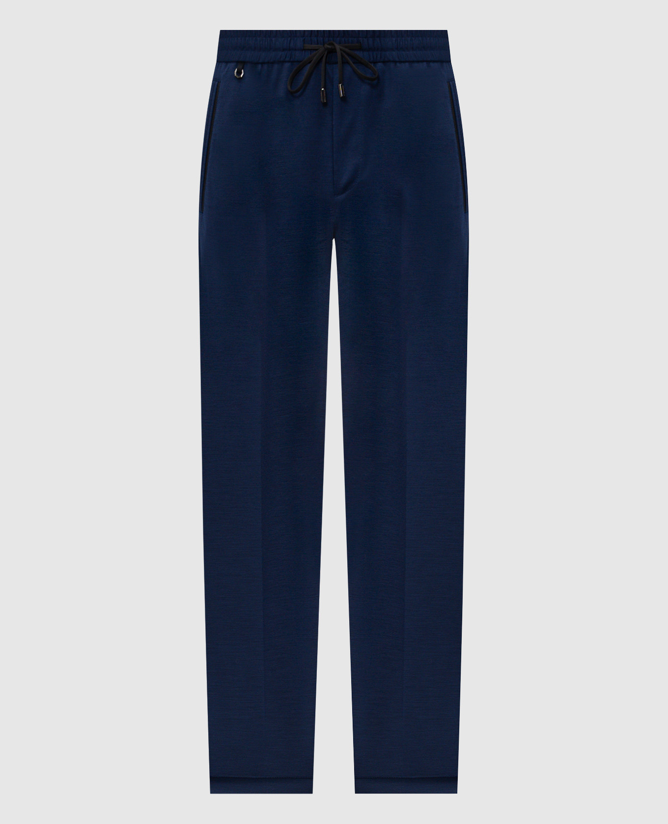 Синие брюки из шерсти