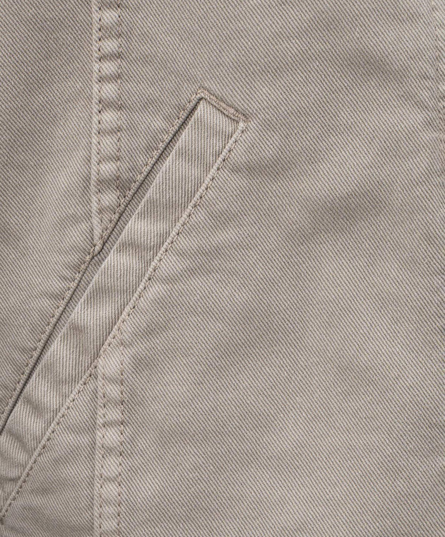 Brunello Cucinelli Джинсова куртка кольору хакі M277P6911 зображення 5