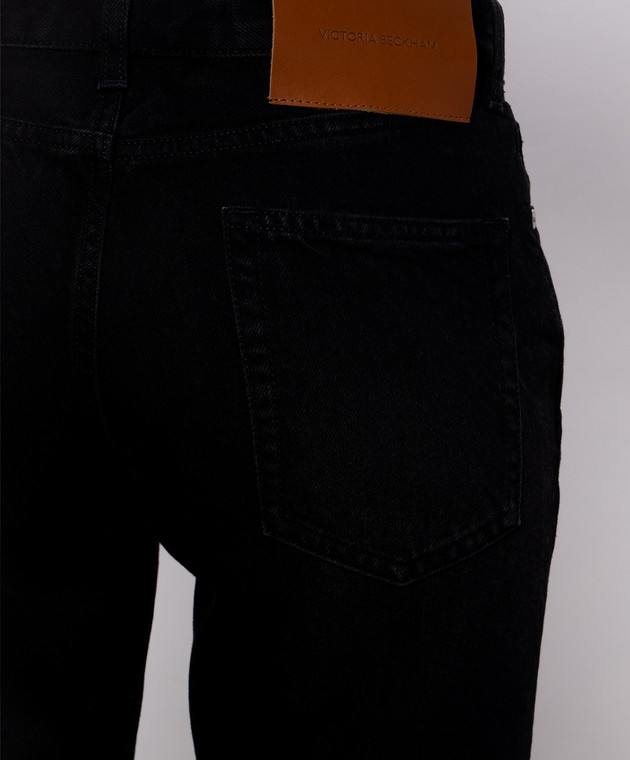 Victoria Beckham Черные джинсы с эффектом потертости 1326DJE007322A изображение 5