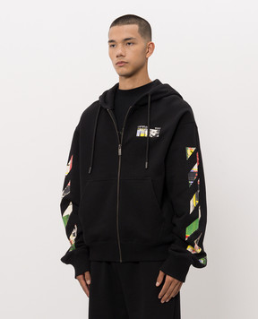 Off-White Чорна спортивна куртка Industrial Arrow 44MBE02EF26F001