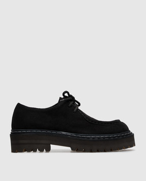 Officine Creative Чорні замшеві дербі Blossom BLOSSOM001NERO