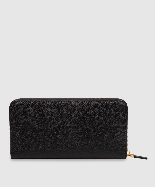 Valentino Черный кожаный кошелек VLogo Signature 9W2P0BB3SNP изображение 2