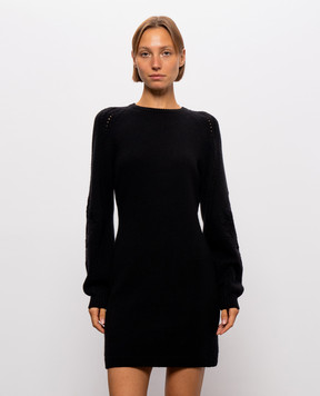 Twinset Чорна сукня з вовною 262TT3181