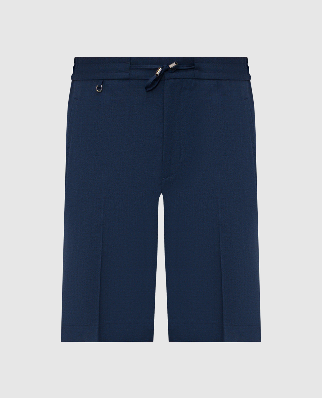 Синие шорты из шерсти