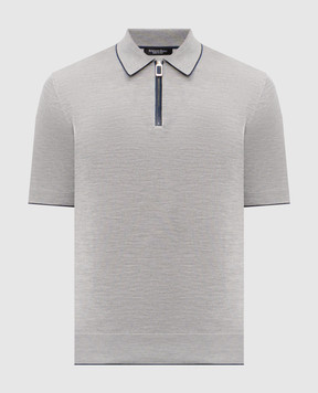 Stefano Ricci Сіре поло із шовку K616006Z41F26102