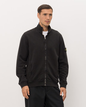Stone Island Черный кардиган с патчем логотипа L2S156100066S0A20