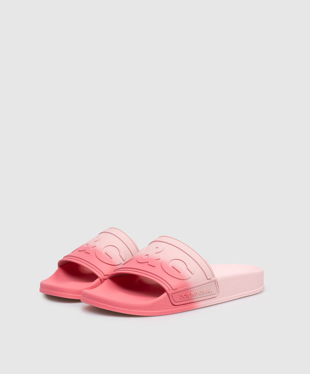 Dolce&Gabbana Дтячі рожеві слайдери DD0320A56312836 зображення 2
