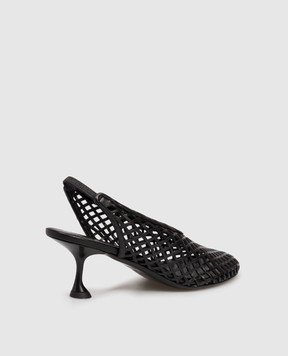 PROENZA SCHOULER Черные кожаные слингбеки с перфорацией SH251016AL001A