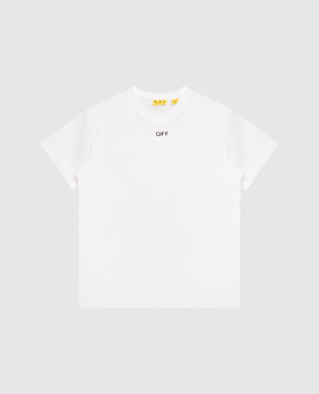 Off-White Детская футболка с принтом логотипа 44BAA002S26J006