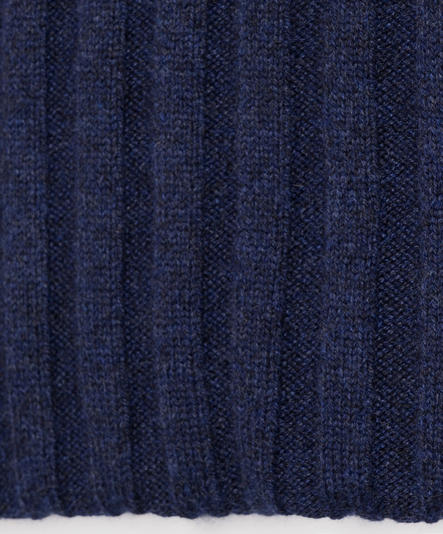 Brunello Cucinelli Синий шарф из кашемира M2240819 изображение 3