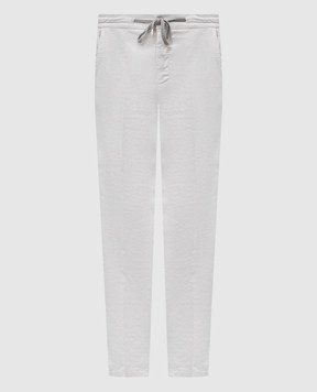 Marco Pescarolo Серые брюки с льном CARACCIOLO5302