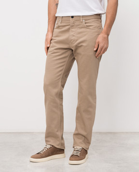 Stone Island Бежеві джинси з патчем логотипа L1S14J100005S0J24