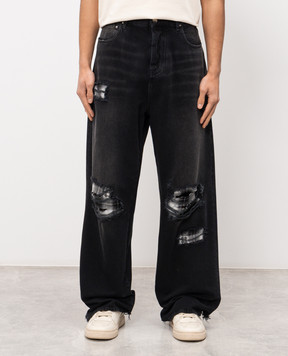 AMIRI Чорні джинси з проріхами AMBMJE1033