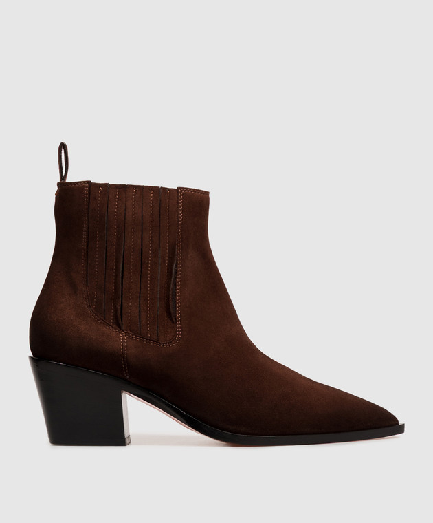 Santoni Коричневые замшевые ботильоны WTOU71799BJ2NAEA
