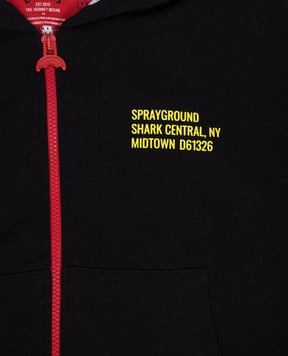 Sprayground Дитяча чорна спортивна куртка Shark SPY1385EBLK