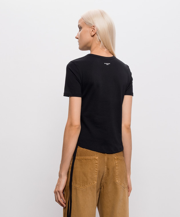 Ann Demeulemeester Черная футболка Floor Micro B0014240FA206 изображение 4
