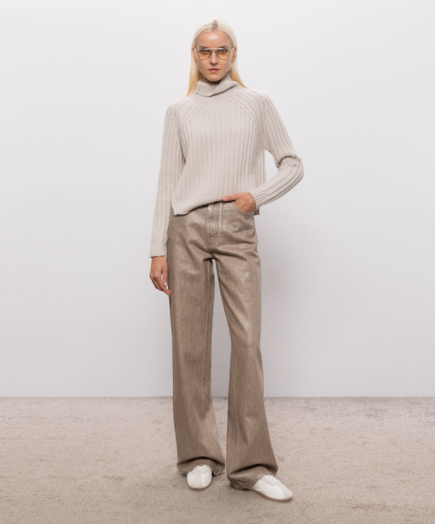 Allude Бежевий светр з кашеміру 26511123 зображення 2