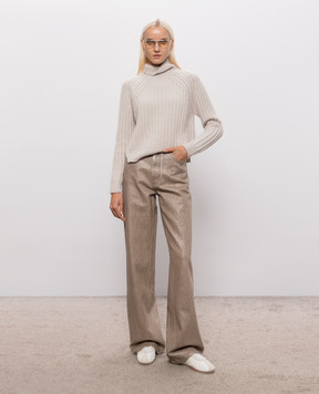 Allude Бежевий светр з кашеміру 26511123