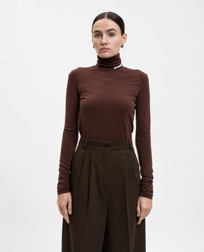 Jil Sander Коричневий гольф з вовною J40GC0020J70021