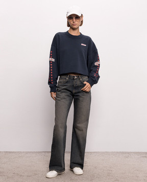 Off-White Синий свитшот Star 2FE00512T