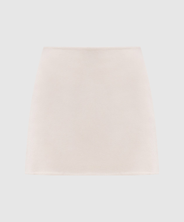 Ermanno Scervino Юбка мини цвета айвори из шерсти D492O350NKW