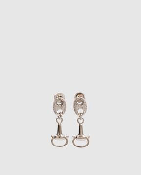 Reco Сріблясті сережки з кристалами OR409