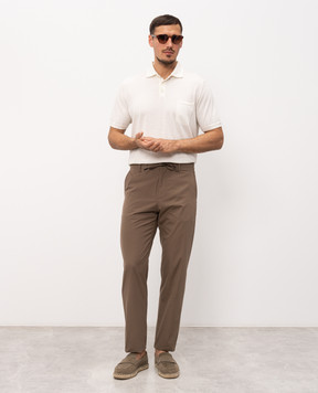 Canali Коричневі штани AV05971U91659