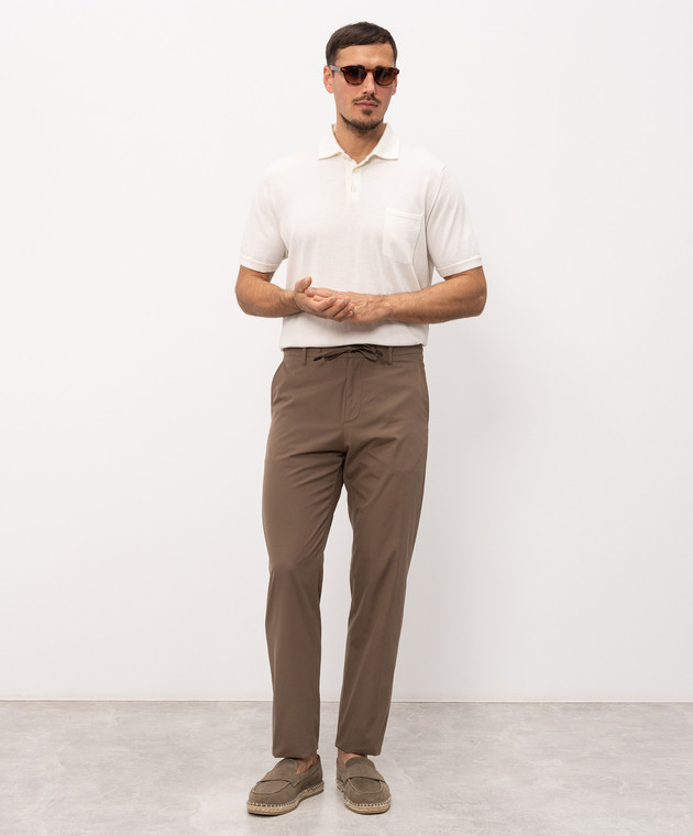 Canali Коричневі штани AV05971U91659 зображення 2