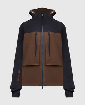 Moncler Grenoble Коричнева гірськолижна куртка Gunung K20971A00005M7200