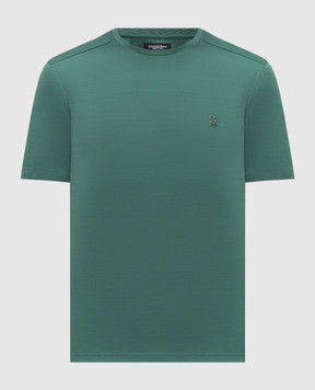 Stefano Ricci Зелена футболка з монограмою логотипа MNH6105140TE0001