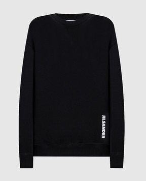 Jil Sander Черный свитшот с принтом логотипа J02GU0122J20128