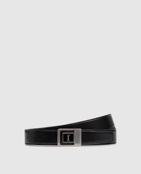 Saint Laurent Чорний шкіряний ремінь LA 66 847812AAG6L