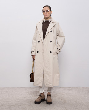 Peserico Коричневий топ з вовною та шовком S98112F1209095