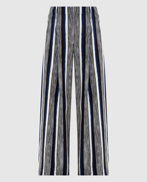 PROENZA SCHOULER Брюки из шелка Amira в полоску R2616006BSP179S