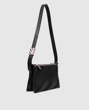 Off-White Чорна шкіряна сумка Sandbag_404 OWNN18NS26LEA001