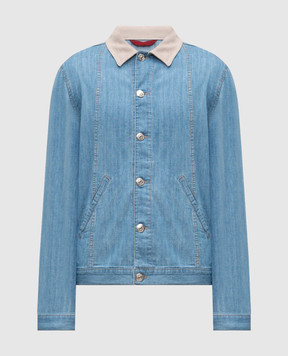 Brunello Cucinelli Синяя джинсовая куртка MH2636914