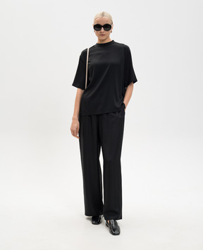 LISA YANG Чорні штани із шовку 2025205