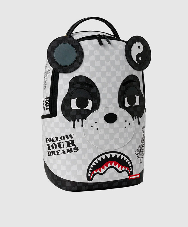 Sprayground Детский белый рюкзак PANDA PARTY SHARK 910B8468NSZ изображение 2