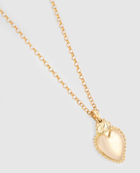 Dolce&Gabbana Золотая цепочка с подвеской в форме сердца WNS8S2W1111