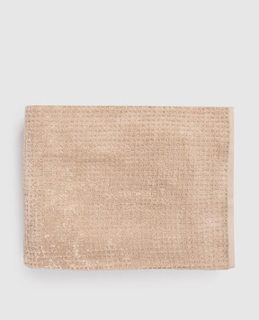 L'Appartement Коричневий махровий рушник Texture TEXTURECOTTONBATHSHEET